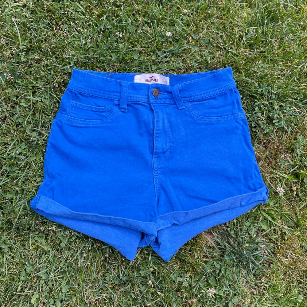 Hollister high-waist shorts - Blue - size 7